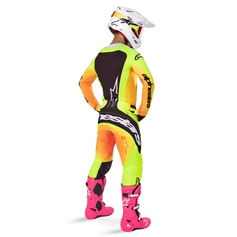 Alpinestars Techstar Melt Панталони за мотокрос Жълто и черно