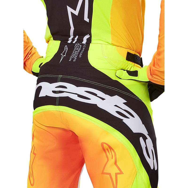 Alpinestars Techstar Melt Панталони за мотокрос Жълто и черно