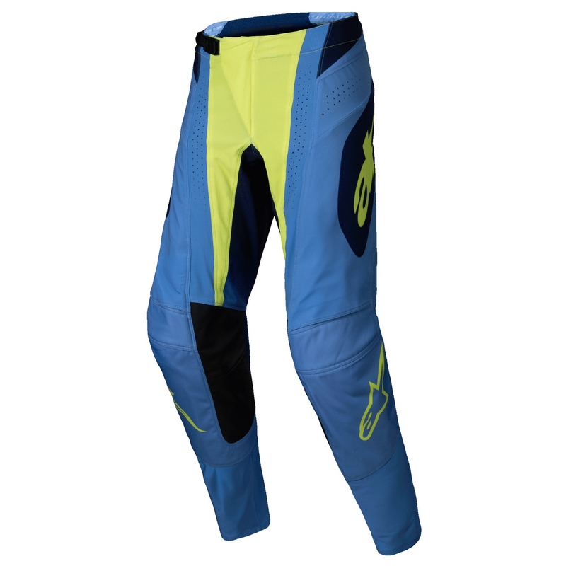 Alpinestars Techstar Melt флуорово жълто-сини панталони за мотокрос