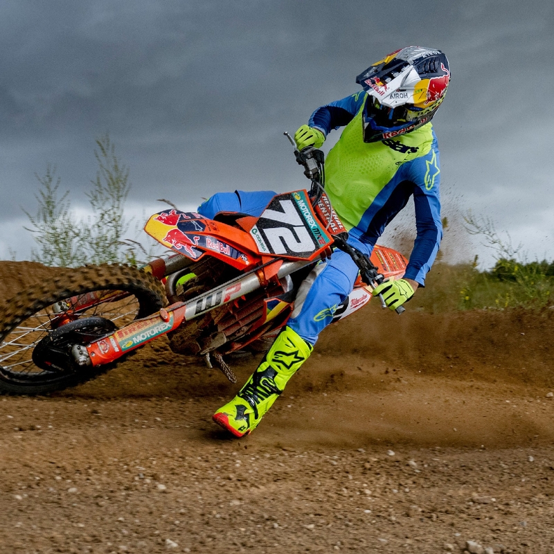 Alpinestars Techstar Melt флуорово жълто-сини панталони за мотокрос