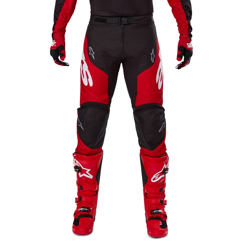 Alpinestars Racer Veil панталони за мотокрос Черно и червено