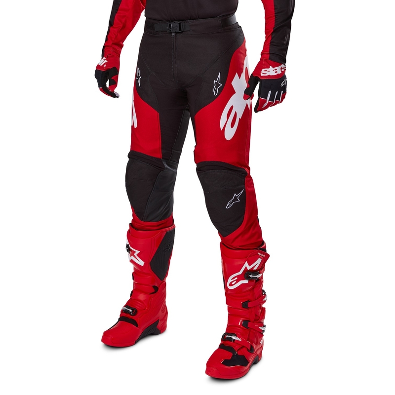 Alpinestars Racer Veil панталони за мотокрос Черно и червено