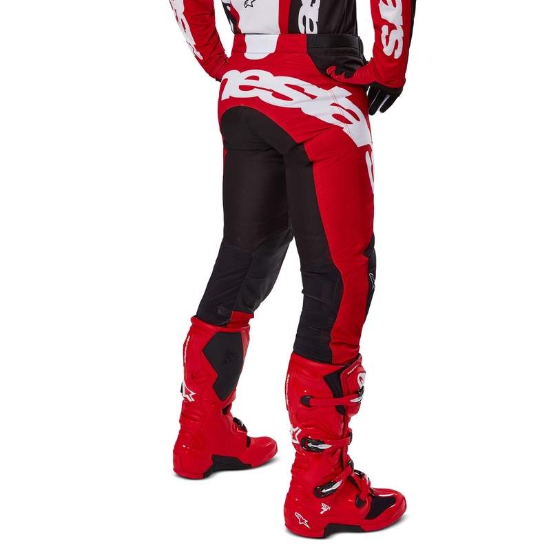 Alpinestars Racer Veil панталони за мотокрос Черно и червено