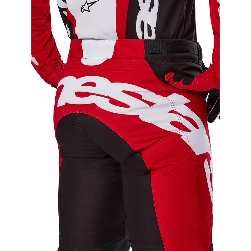 Alpinestars Racer Veil панталони за мотокрос Черно и червено