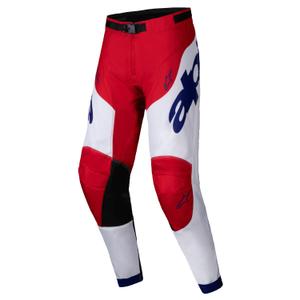 Alpinestars Racer Veil Панталони за мотокрос червено и бяло