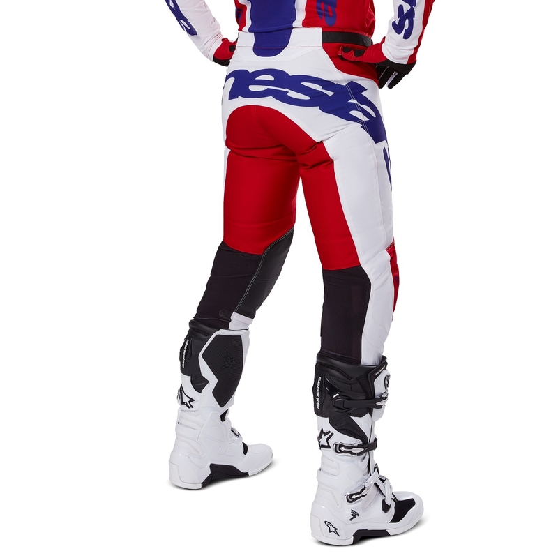 Alpinestars Racer Veil Панталони за мотокрос червено и бяло