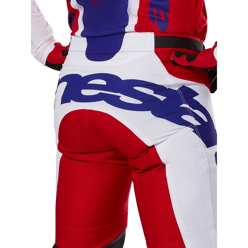 Alpinestars Racer Veil Панталони за мотокрос червено и бяло