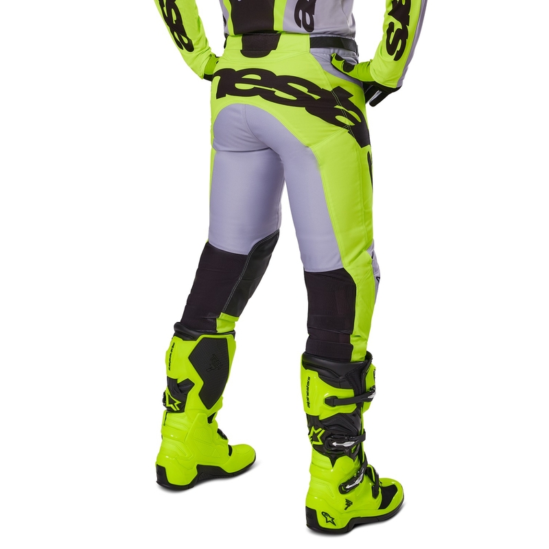 Alpinestars Racer Veil панталони за мотокрос сиво-флуорово жълто