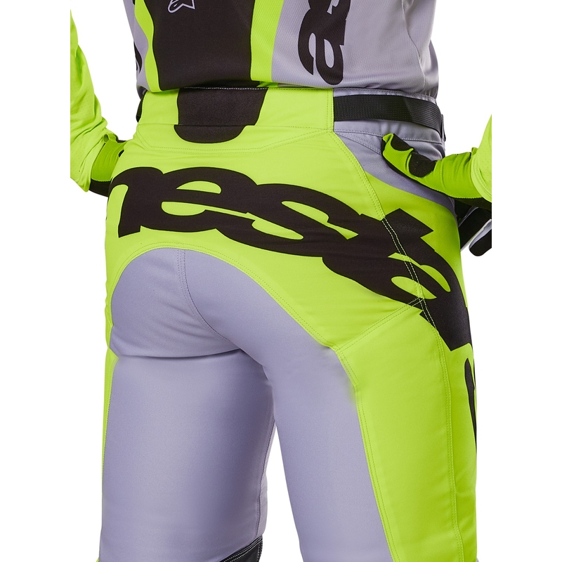 Alpinestars Racer Veil панталони за мотокрос сиво-флуорово жълто