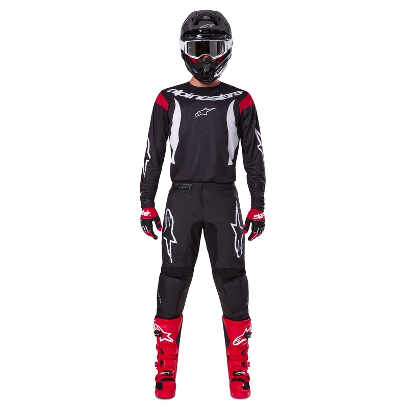 Alpinestars Fluid Haul панталони за мотокрос, черно-бели