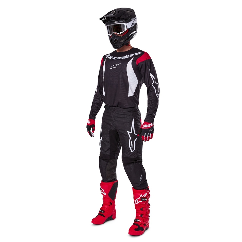 Alpinestars Fluid Haul панталони за мотокрос, черно-бели