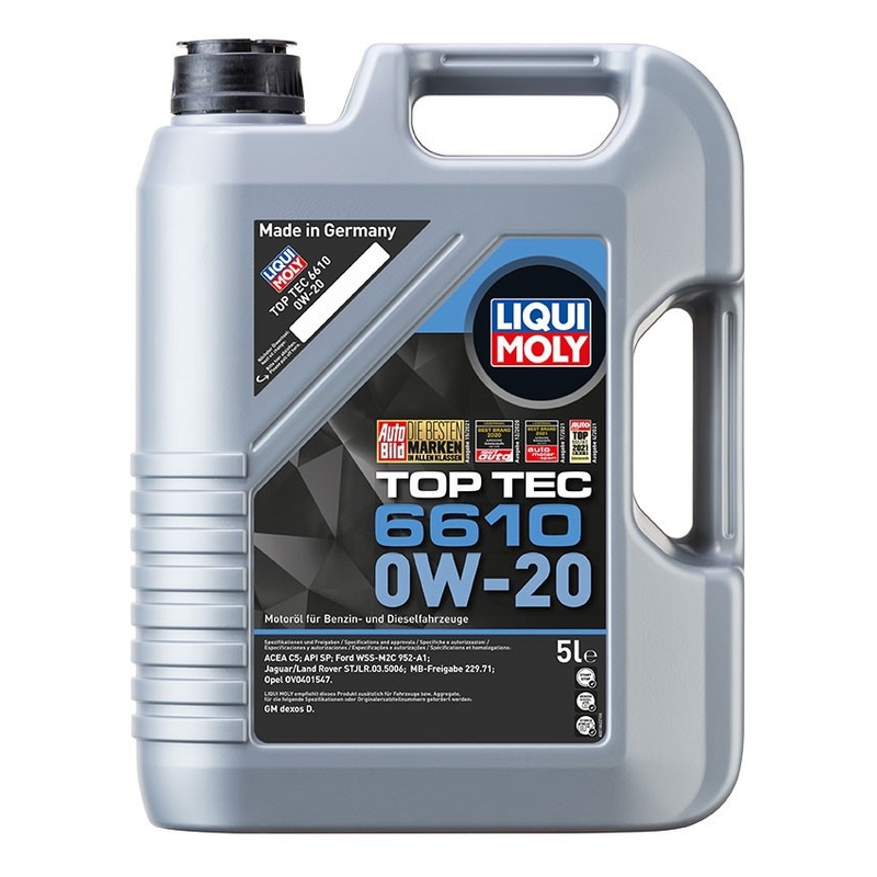 LIQUI MOLY Top Tec 6610 0W-20 Синтетично моторно масло 5 л