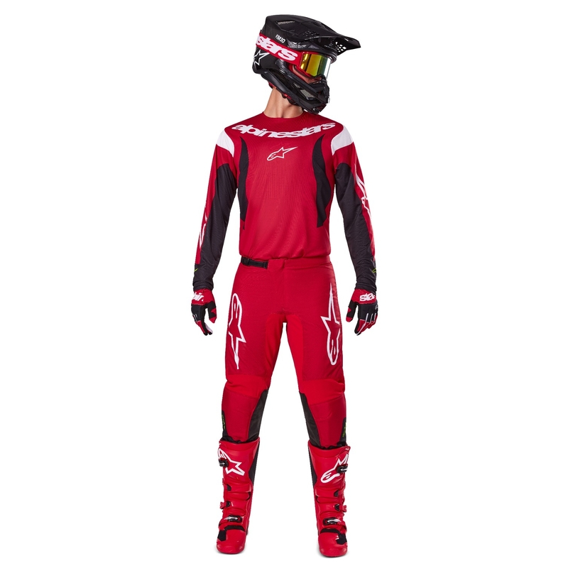 Alpinestars Fluid Haul панталони за мотокрос Червено и черно