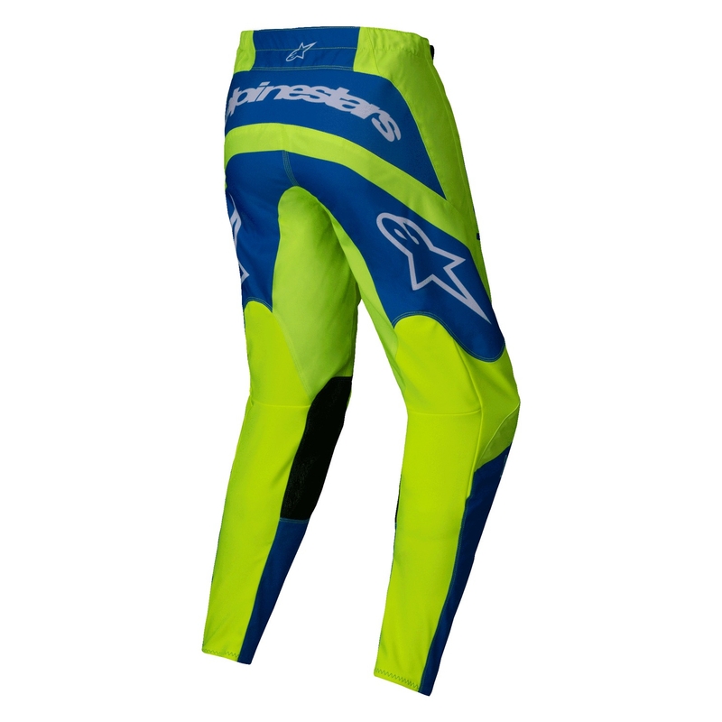 Alpinestars Fluid Haul панталони за мотокрос флуорово жълто-синьо