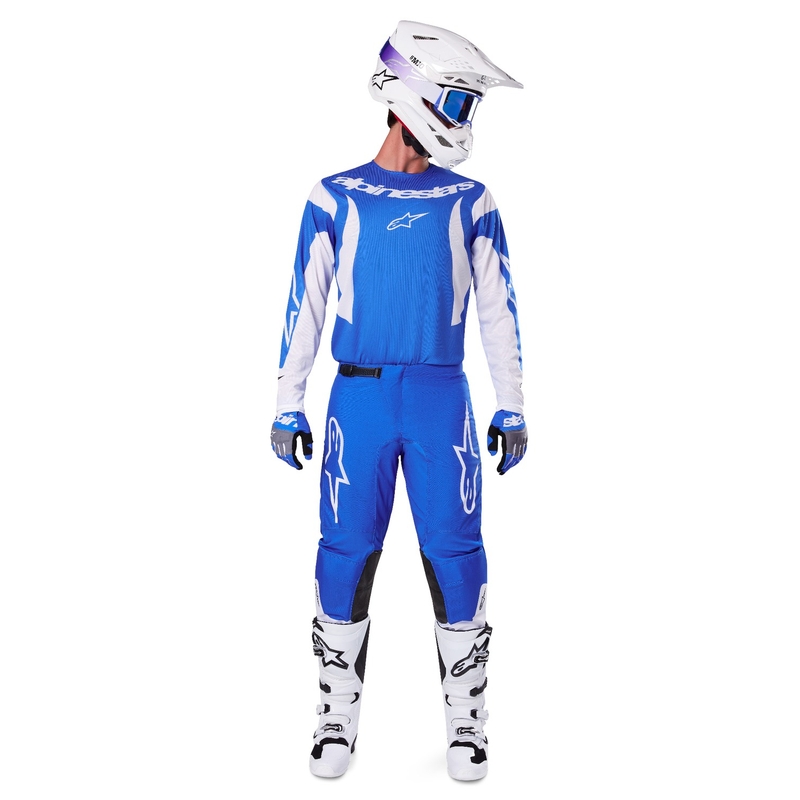 Alpinestars Fluid Haul Панталон за мотокрос Синьо и бяло