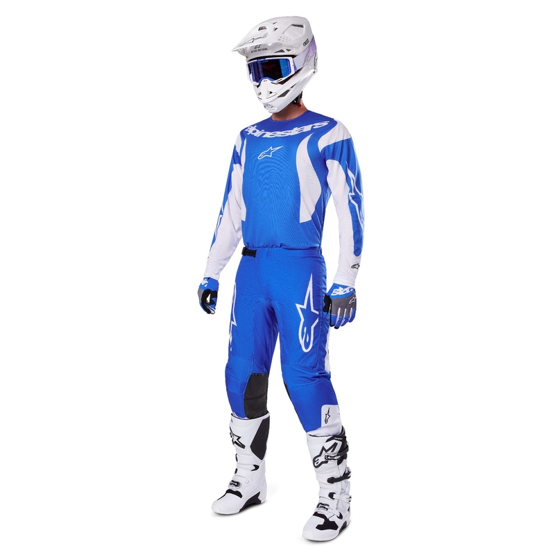 Alpinestars Fluid Haul Панталон за мотокрос Синьо и бяло