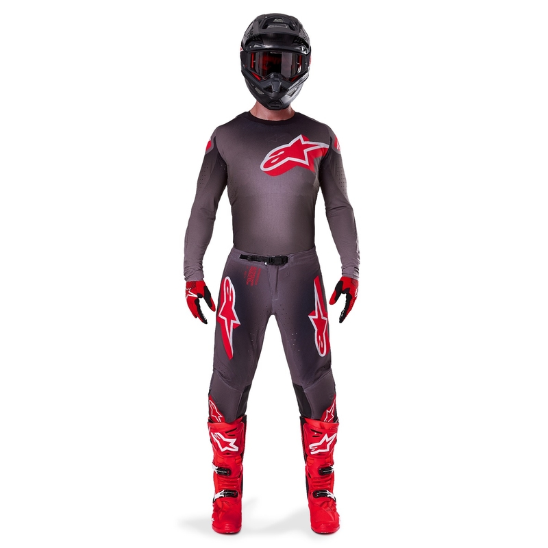 Alpinestars Supertech Lipan Smoke Red Панталони за мотокрос