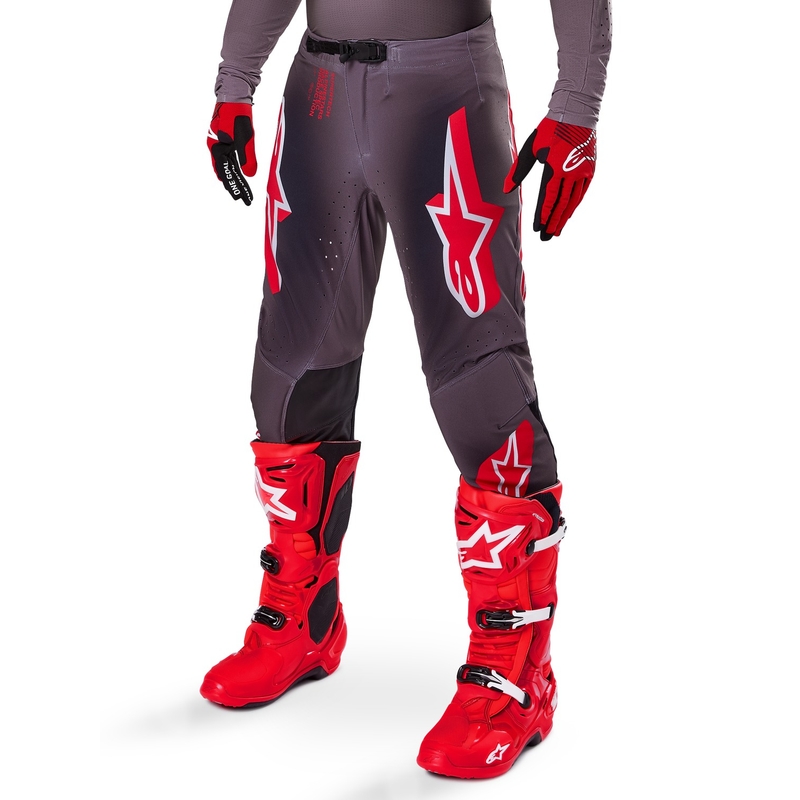Alpinestars Supertech Lipan Smoke Red Панталони за мотокрос