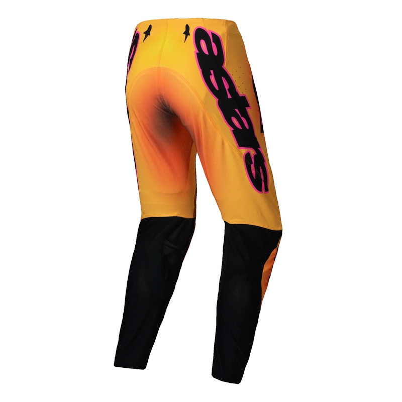 Alpinestars Supertech Lipan Панталони за мотокрос жълто и розово