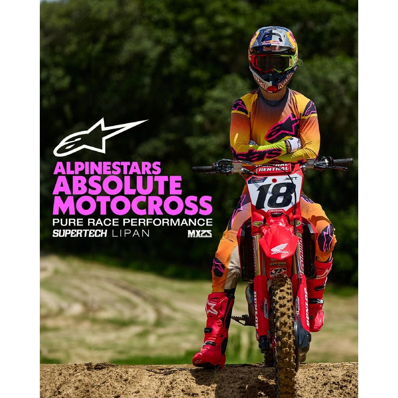 Alpinestars Supertech Lipan Панталони за мотокрос жълто и розово