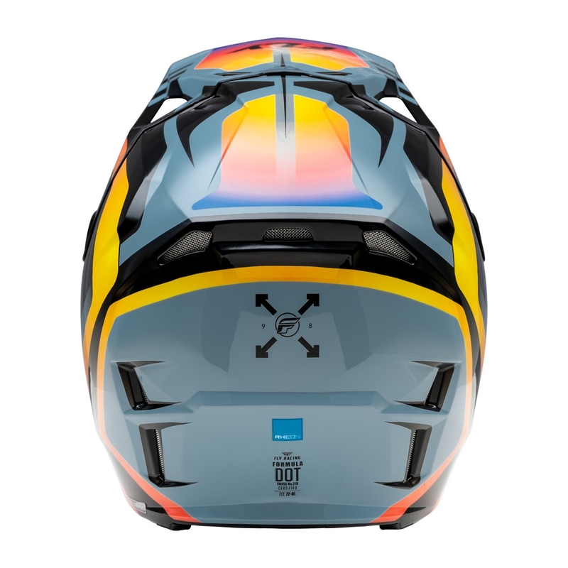 Каска за мотокрос FLY Racing Formula CP черно-сиво-дуга