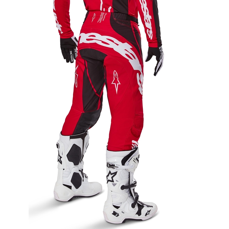 Alpinestars Techstar Dreem Панталон за мотокрос Червено и черно