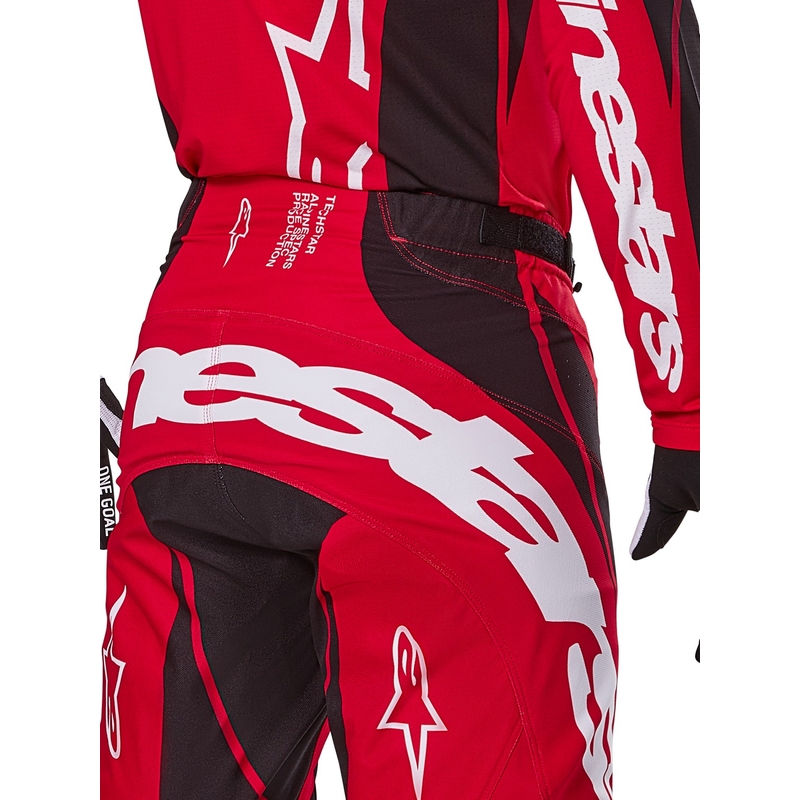 Alpinestars Techstar Dreem Панталон за мотокрос Червено и черно