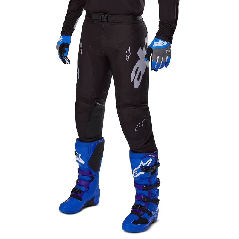Alpinestars Racer Graphite Панталон за мотокрос черен и сив