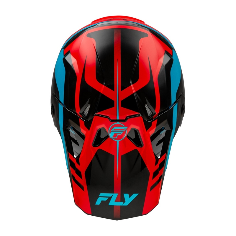 Мотокрос каска FLY Racing Formula CP червено-черно-синя