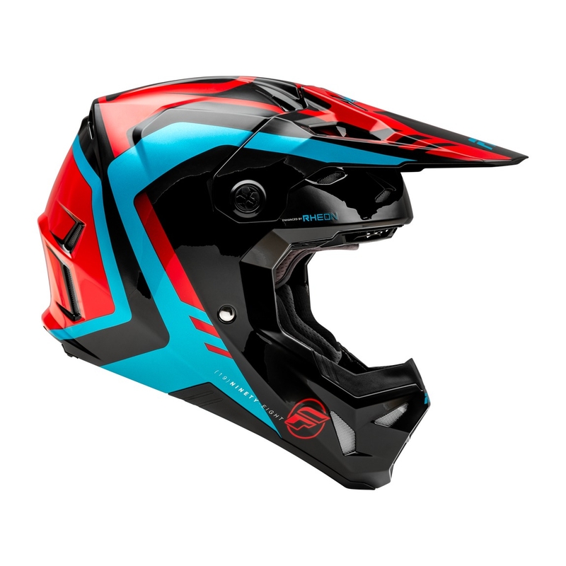 Мотокрос каска FLY Racing Formula CP червено-черно-синя