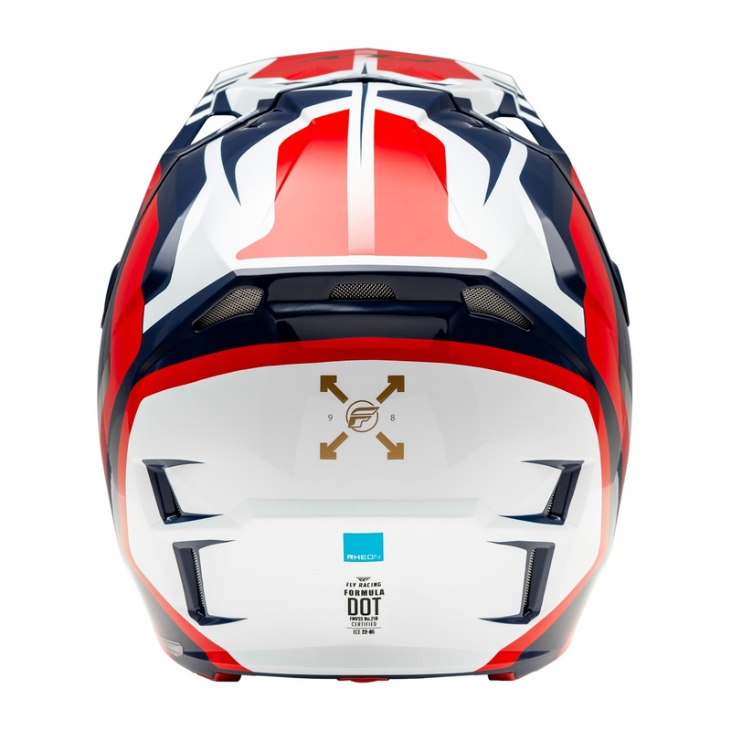 Каска за мотокрос FLY Racing Formula CP червено-бяло-синя