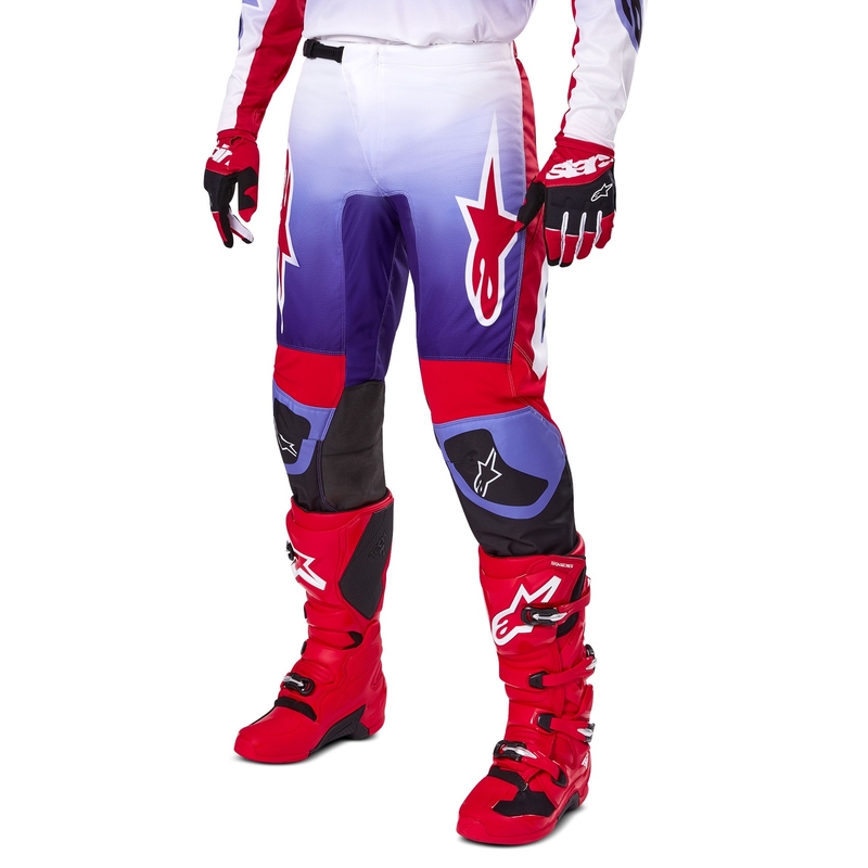 Alpinestars Fluid Wurx панталони за мотокрос лилаво-червени
