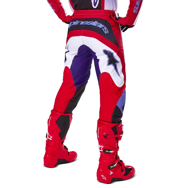 Alpinestars Fluid Wurx панталони за мотокрос лилаво-червени