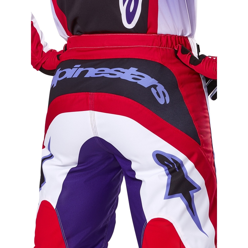Alpinestars Fluid Wurx панталони за мотокрос лилаво-червени