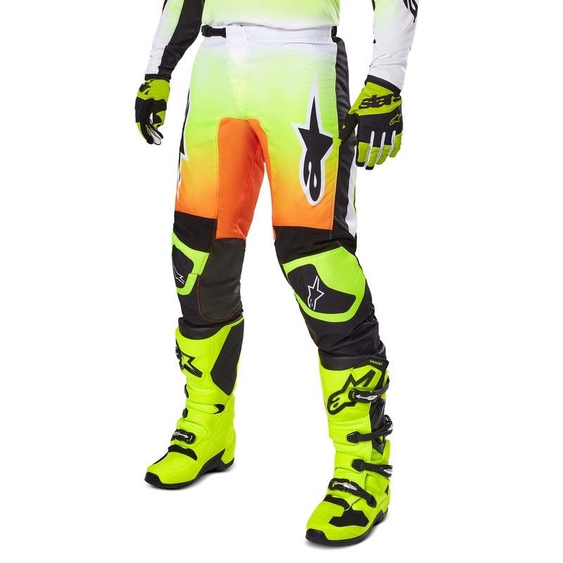 Alpinestars Fluid Wurx панталони за мотокрос Жълто и черно