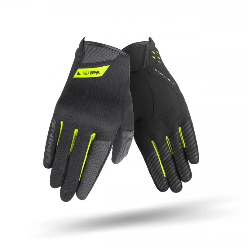 Детски мотоциклетни ръкавици Shima One EVO black-fluo yellow