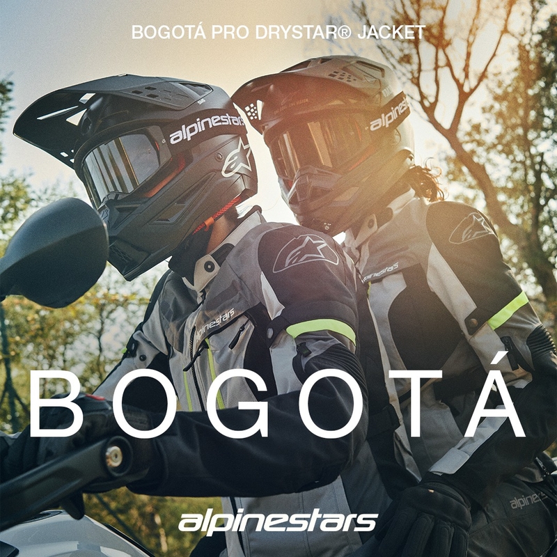 Мотоциклетно яке Alpinestars Bogota PRO Drystar, зелено-черно