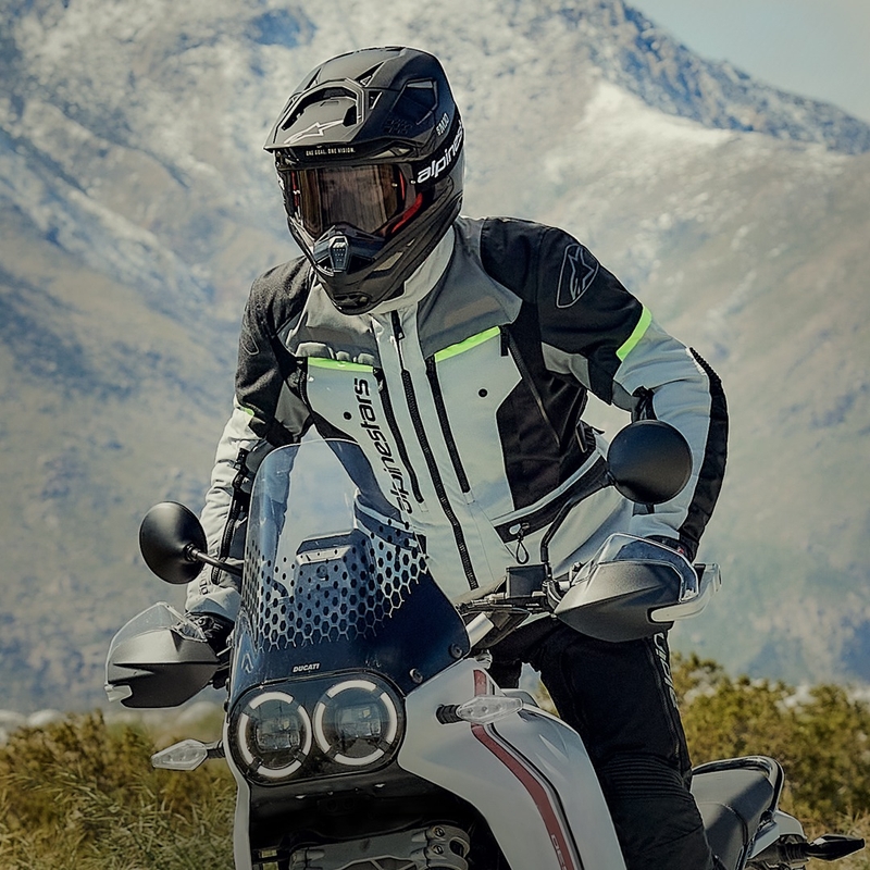 Мотоциклетно яке Alpinestars Bogota PRO Drystar, сиво-черно-флуоресцентно жълто