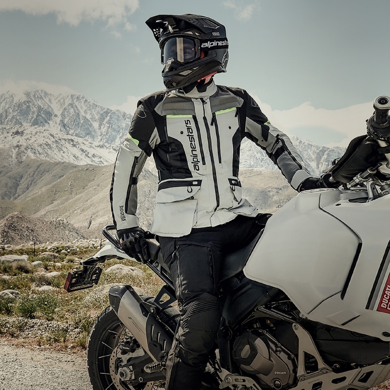 Мотоциклетно яке Alpinestars Bogota PRO Drystar, сиво-черно-флуоресцентно жълто