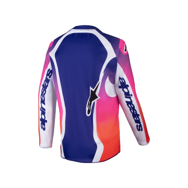 Детска тениска за мотокрос Alpinestars Racer Wurx многоцветен-бял