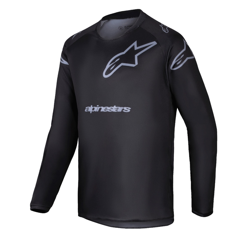 Alpinestars Racer Graphite Детска тениска за мотокрос Black