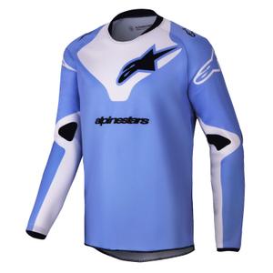 Детска тениска за мотокрос Alpinestars Racer Veil лилаво-черна