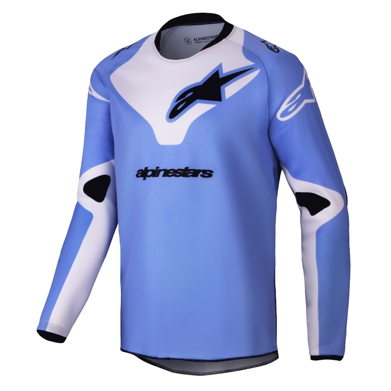 Детска тениска за мотокрос Alpinestars Racer Veil лилаво-черна