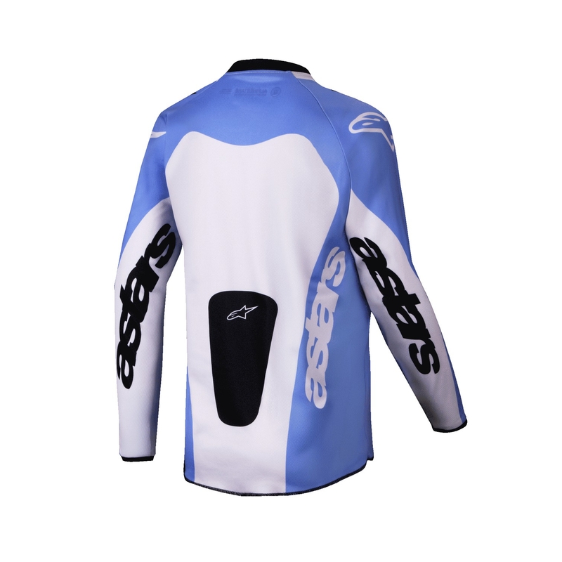 Детска тениска за мотокрос Alpinestars Racer Veil лилаво-черна
