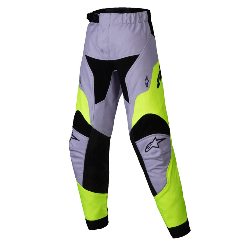 Alpinestars Racer Veil Детски панталони за мотокрос сиво-флуорово жълто