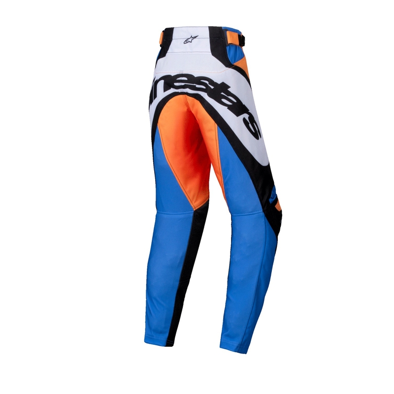 Alpinestars Racer Melt Детски панталони за мотокрос оранжево и синьо