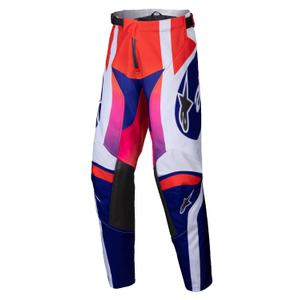 Alpinestars Racer Wurx Детски панталони за мотокрос Многоцветен-бял