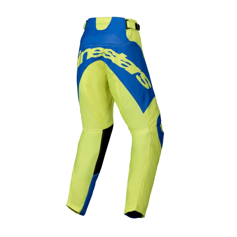 Alpinestars Racer Veil флуорово жълто-сини детски панталони за мотокрос