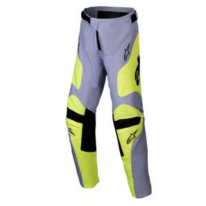 Alpinestars Racer Veil детски панталони за мотокрос сиво-флуорово жълто