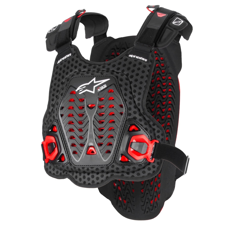 Alpinestars A-5 Plasma протектор за гърдите черно-червено-бял